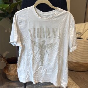 Nirvana White Graphic T-Shirt